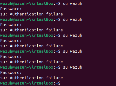 Failed Login Attempts